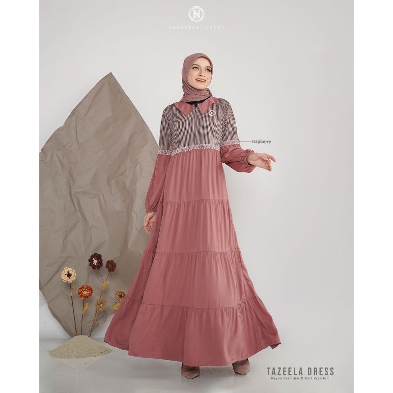 Special Price ✅ Tazeela Dress By Nadheera Luxury / Gamis Lebaran 2023