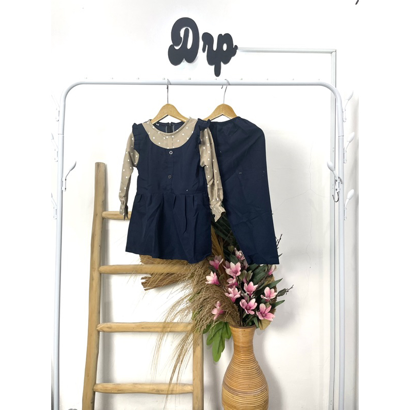 DRPKIDSWEAR - Gamis anak perempuan 2-3 tahun - TANIA ONE SET