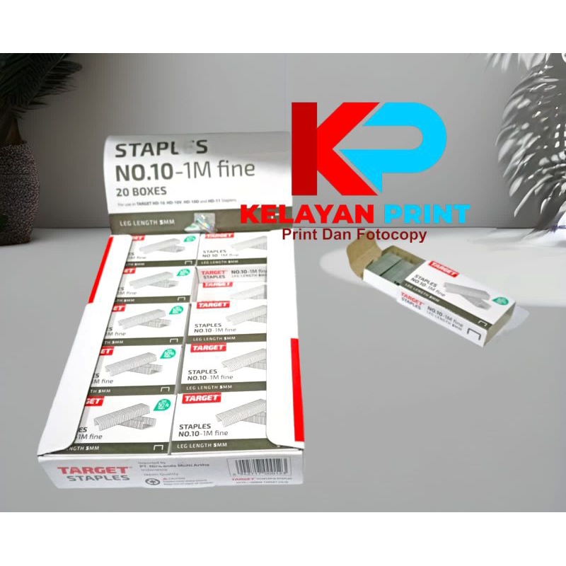 

(1 pcs) ISI STAPLES TARGET NO.10 SATUAN