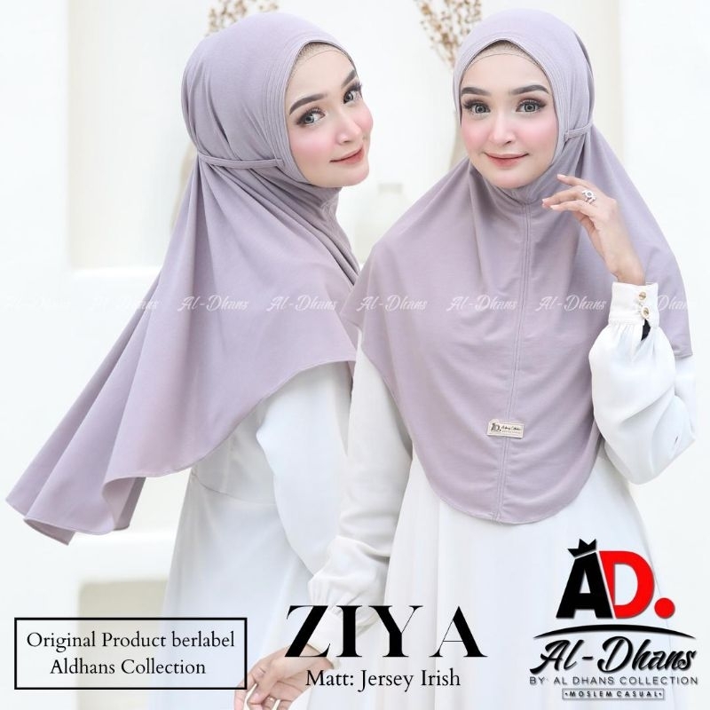 [Original Aldhans] ZIYA••Hijab bergo••instan Jersey Airis