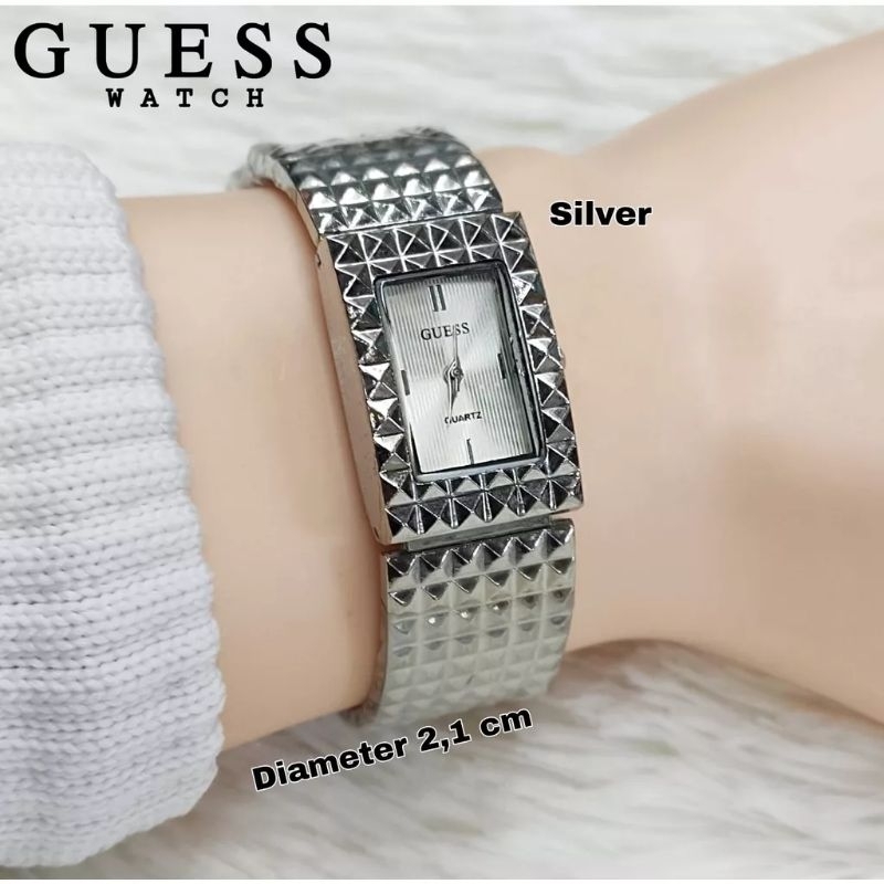 PROMO GUESS | Jam Tangan Wanita kecil motif Gelang Mewah murah