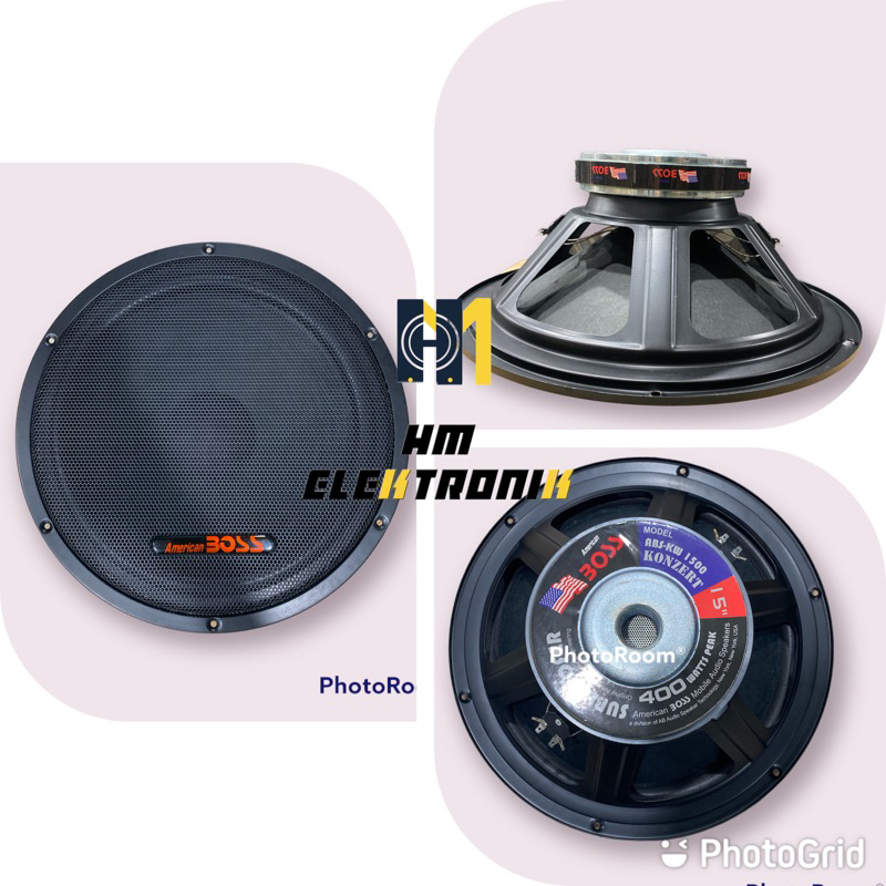 Speaker Sub American Boss 1500 Subwoofer 15inch
