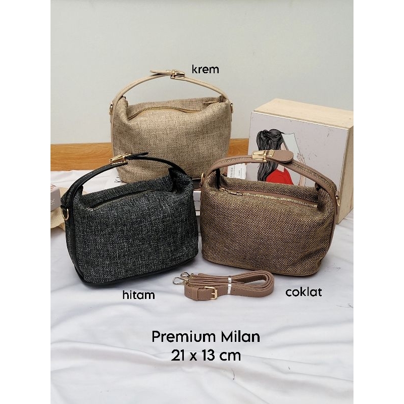 Premium Milan Tas Kanvas Wanita