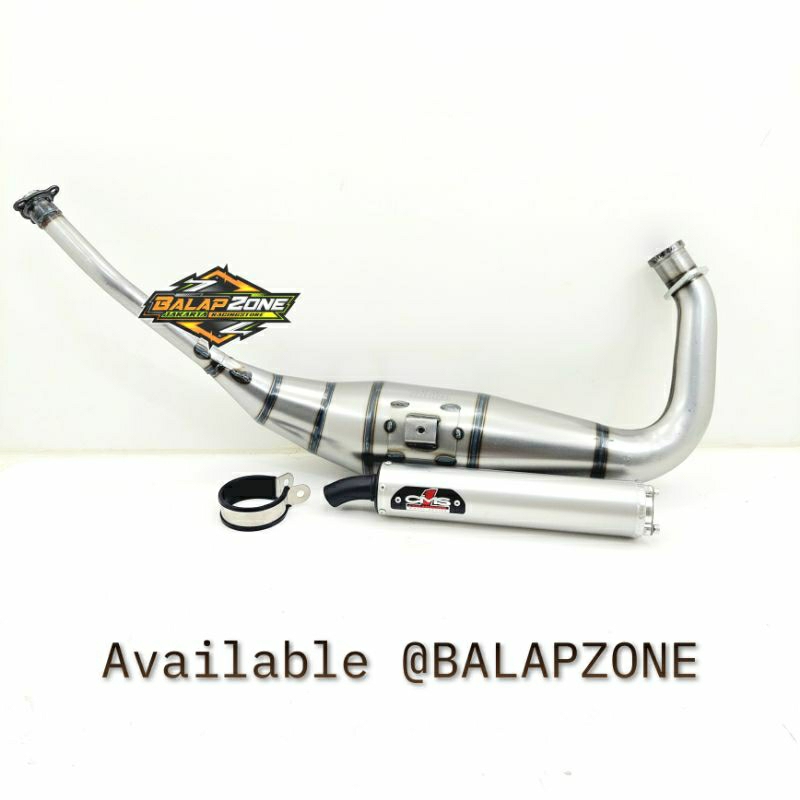 Knalpot galvanis Leher mode L CMS original pnp kawasaki ninja R