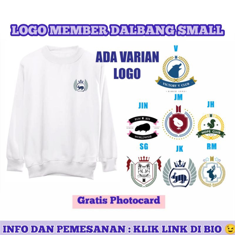 Sweater LOGO MEMBER BTS RUN Small / Sweater Logo member BTS