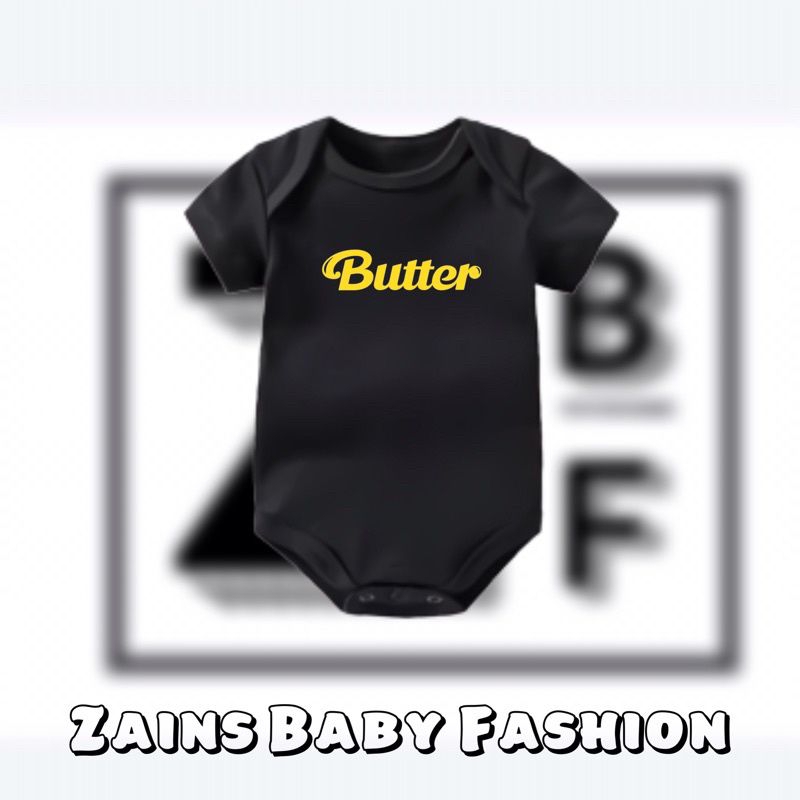 Kaos baju bayi BTS BT21 Album Butter jumper baby kids pendek Vintage Korean Kpop tulisan usia 0 1 2 