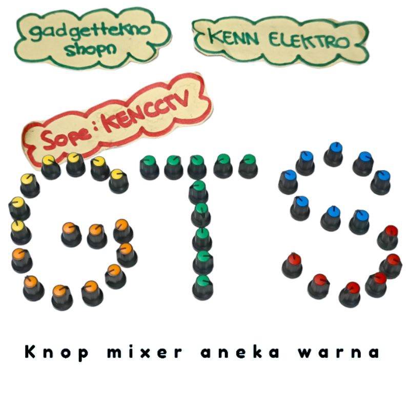 knop mixer warna (HARGA 5PCS)