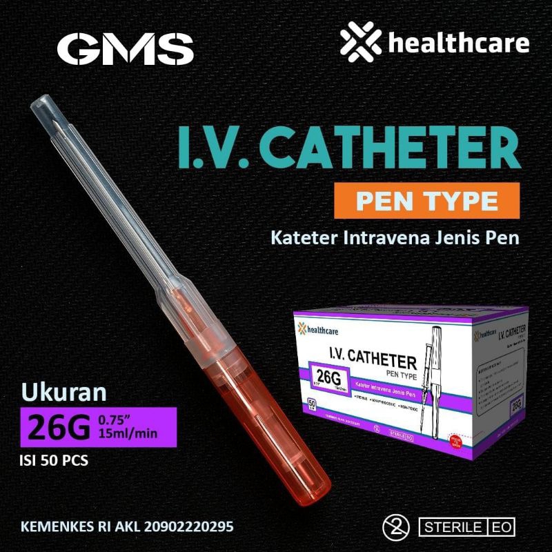 IV Catheter Healthcare Per Pcs / Abocath Healtcare 14 16 18 20 22 24 26
