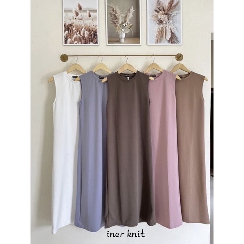 INER DRESS LONG KNIT TERBARU