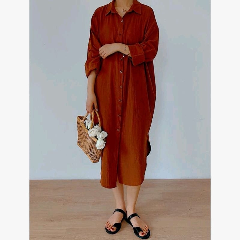 Tunik Crincle Airflow Premium// Tunik krincel oversize//Atasan wanita kekinian//Pakaian wanita model Blouse terbaru