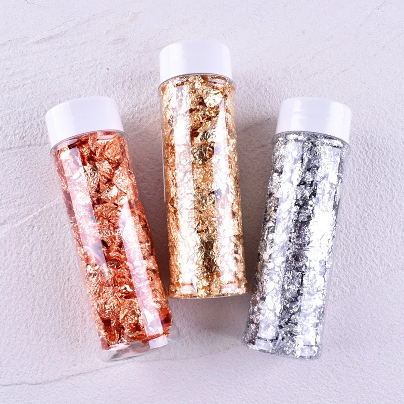 

Gold Foil Silver Foil For Cake Decoration / Food Decoration / Cake Topper / Foil Emas