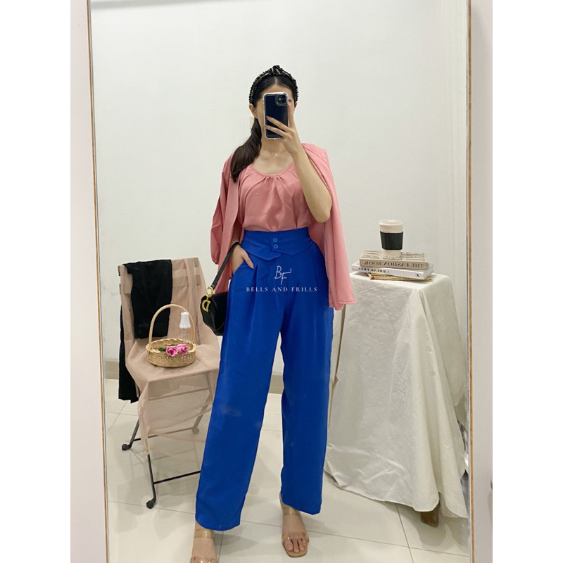 MONICA Pants / Loose Pants Trousers Wanita / Celana Kerja P18