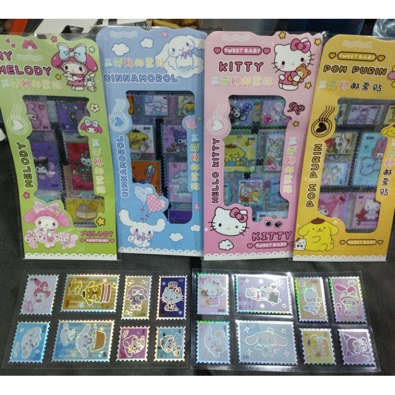 

Stiker Perangko Viral / Stamp Stiker DIY / Stiker Glitter / Stiker Stamp Spatula / Mainan Stiker Keluarga