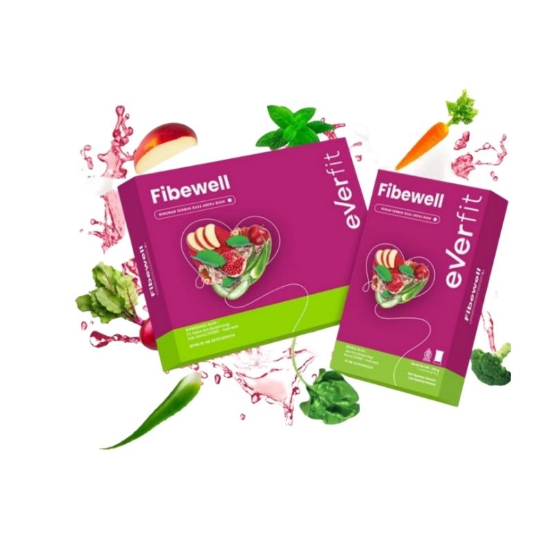 EVERFIT Fibewell Minuman Serbuk Rasa Aneka Buah.