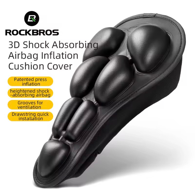 RockBros Non Slip Gel Saddle Cover 3D Alas Jok Sepeda Comfort Bicycle Seat Cover Soft Cushion MTB Ro