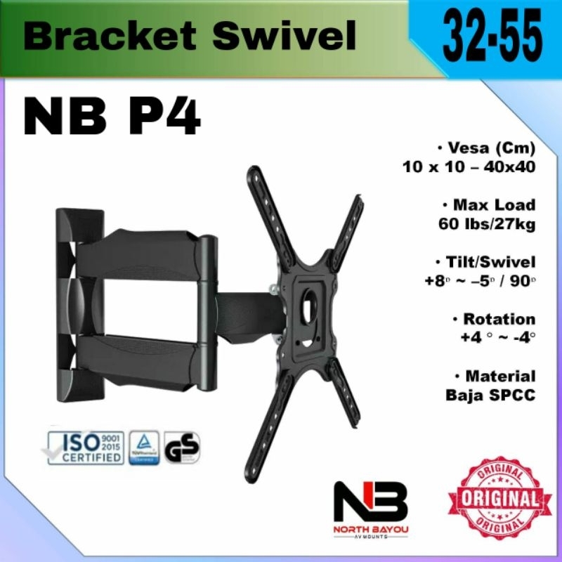 [TERMURAH] Bracket Braket Breket TV LCD LED SMART ANDROÌD OLED 32 40 42 43 49 50 55 Inch North Bayou