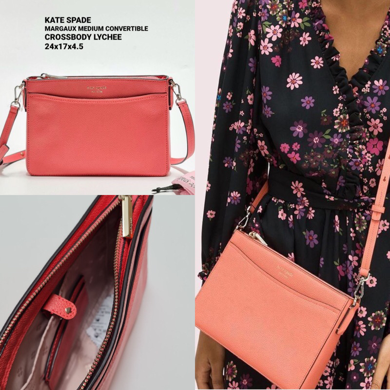 TAS SELEMPANG BRANDED WANITA ORIGINAL - KATE SPADE MARGAUX MEDIUM CONVERTIBLE CROSSBODY BAG