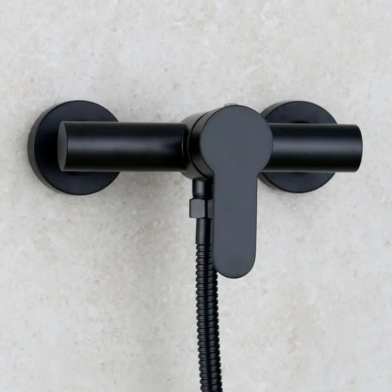 Kran Shower Favious Black Stainless SUS 304 TEBAL + Shower panas dingin