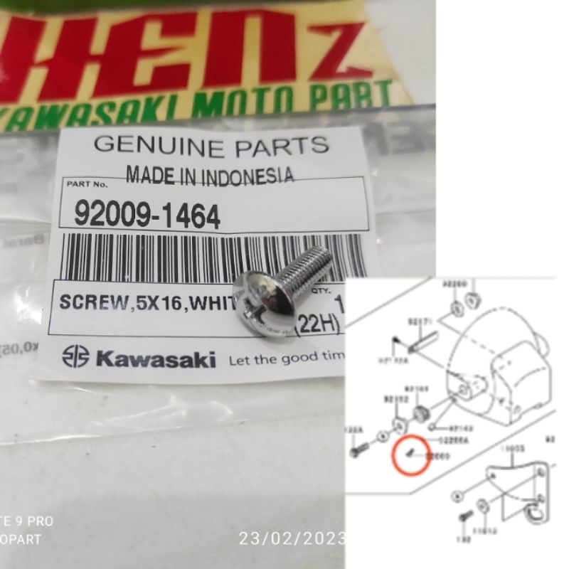 baut reflektor batok lampu bulat kawasaki ninja ss ninja r rr