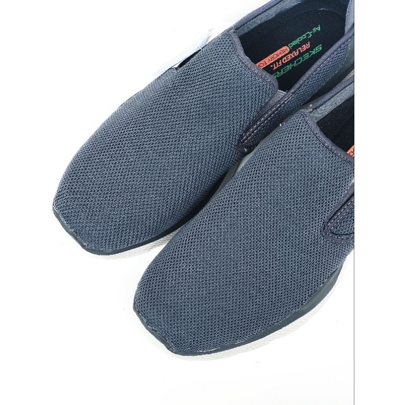 Skechers Pria Slip On Equalizer 3.0 Sumnin Sepatu Pria Slip On Casual Sneakers Hitam Polos