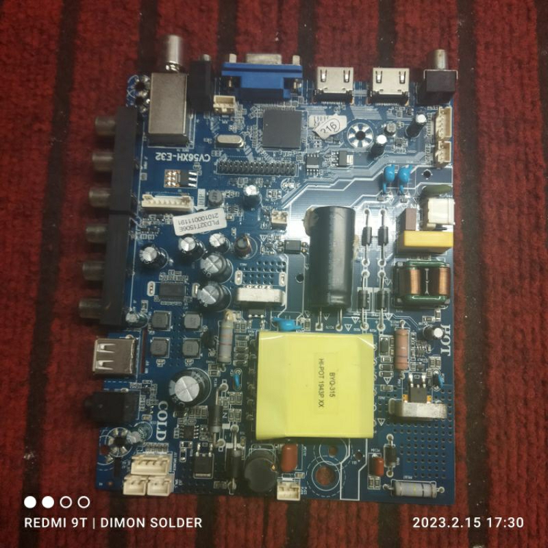MB MAINBOARD TV POLYTRON PLD 32T1506E - PLD 32T1506