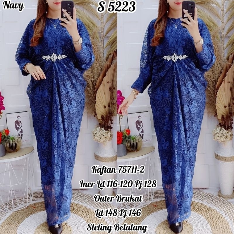 Dress Kaftan Brukat 5223 /ld 116-120