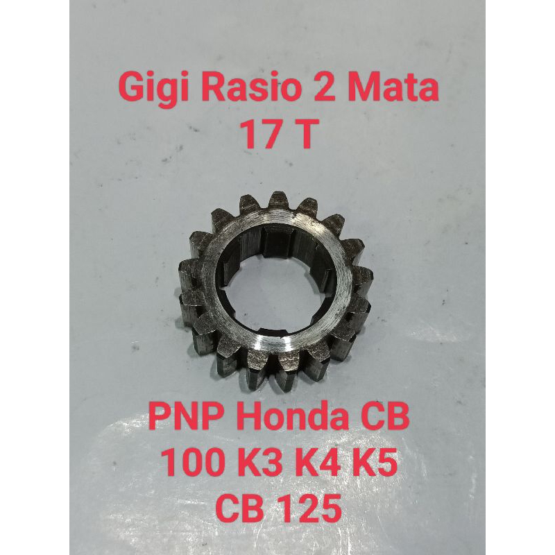 Gigi Rasio 2 CB 100 K3 K4 K5 CB 125 Original Mata 17 T PNP Honda CB100 CB125 Gir Ger Gear Rasio 2 Re
