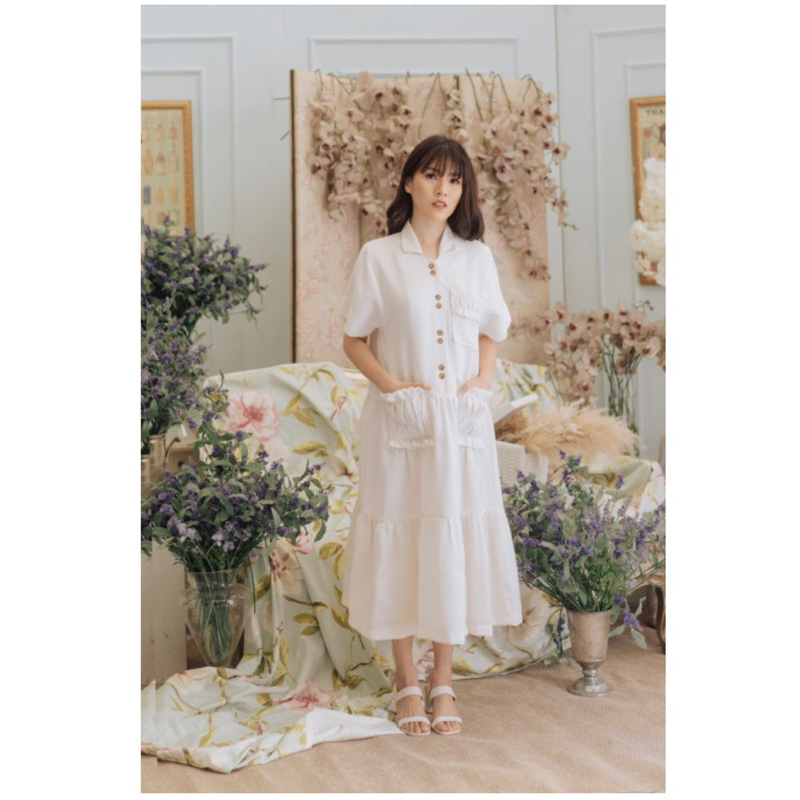 maven lundy dress in whipcream new with tag