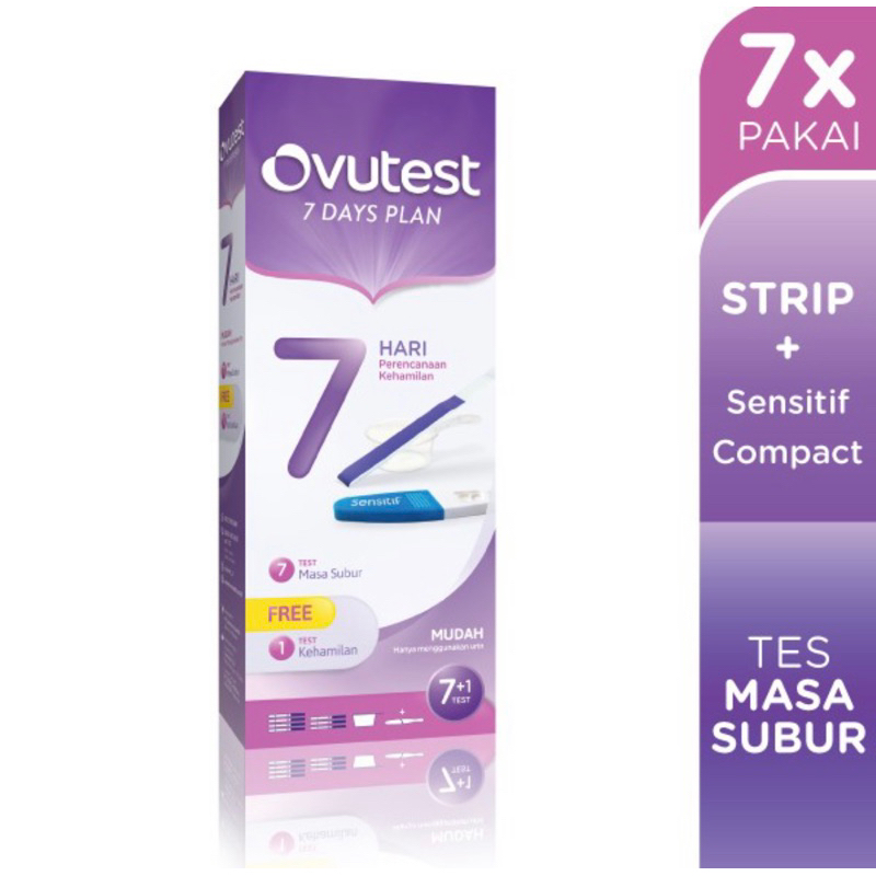 Ovutest 7 days plan ovulation test ( test masa subur 7x pakai untuk 7 hari )