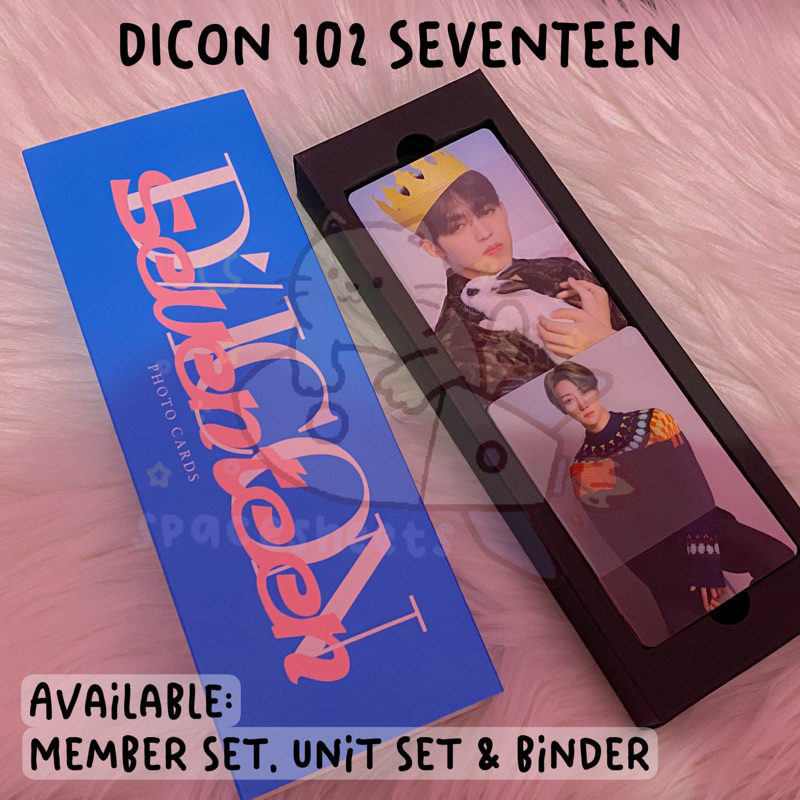 PC DICON 102 D’FESTA MINI EDITION SEVENTEEN - Member Set, Unit Set, Binder, Photobook (PB) - Scoups 
