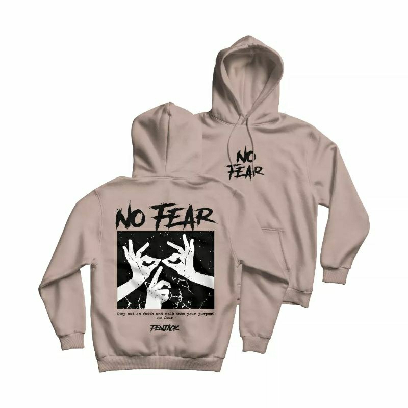 hoodie jumper No fear (pria &amp; wanita)