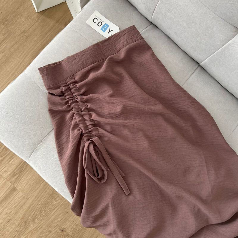 Treeya Korean Skirt / Rok Span Serut Casual