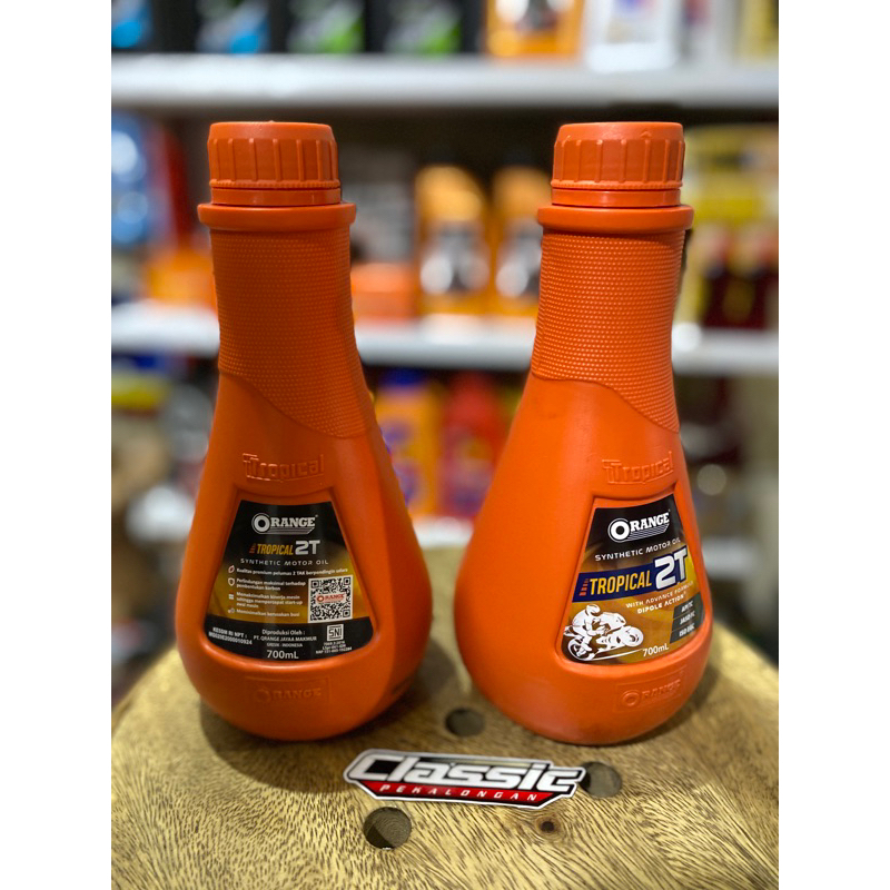 OLI SAMPING OLI 2T ORANGE 700ml  TROPICAL SYNTHETIC OIL