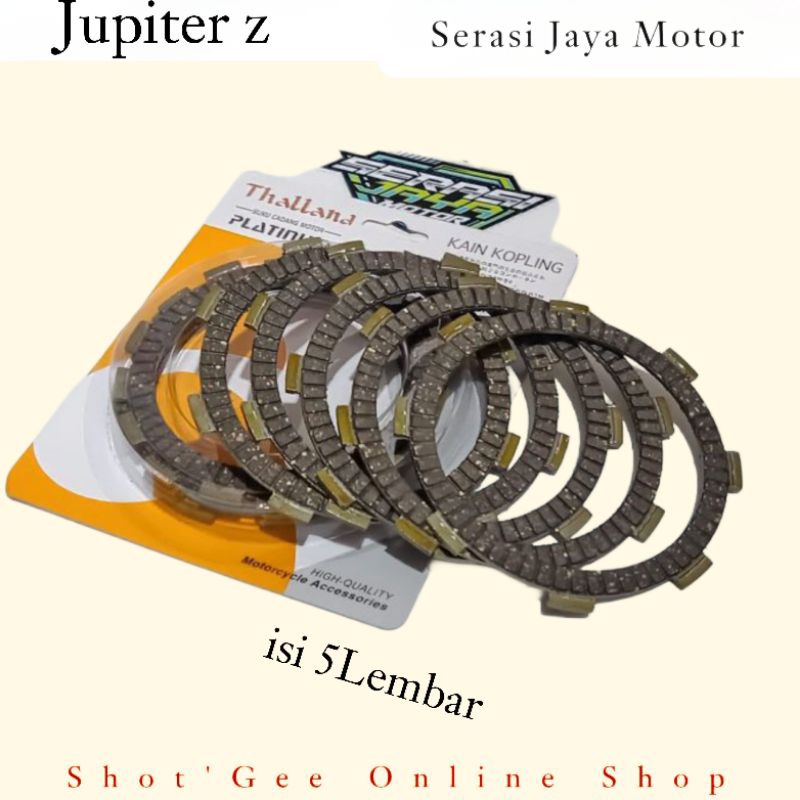 KAIN PLAT KAMPAS KOPLING JUPITER Z/VEGA R LAMA/VEGA R NEW/CRYPTON/F1ZR/F1 ZR