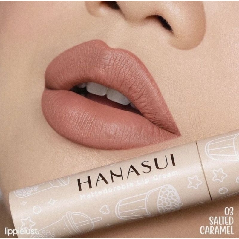 Hanasui Mattedorable Lip Cream Bobba Edition