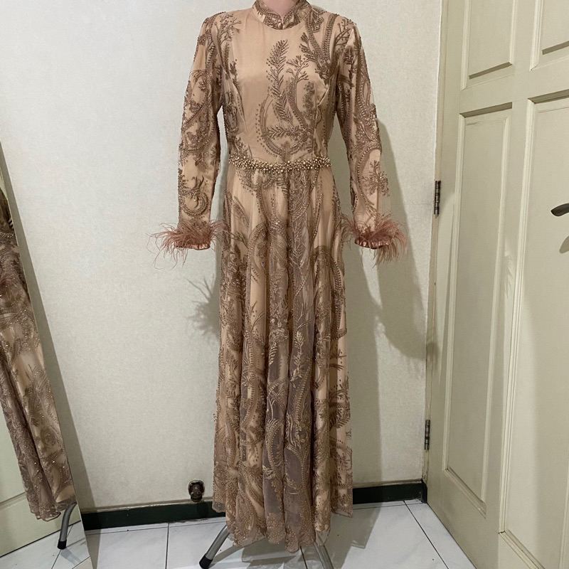 PRELOVED DRESS FULL PAYET/DRESS KONDANGAN/GAUN KONDANGAN