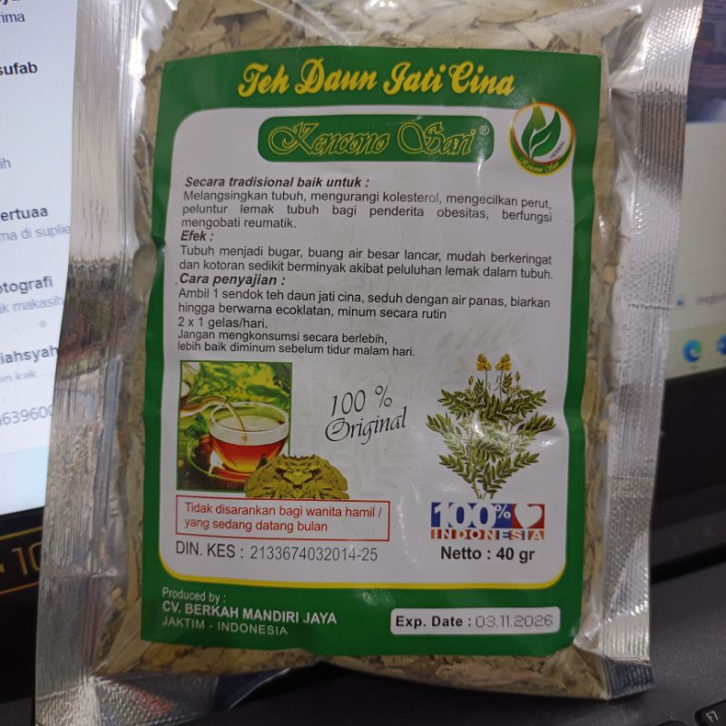 

Teh Daun Jati Cina Kencono Sari 40gr