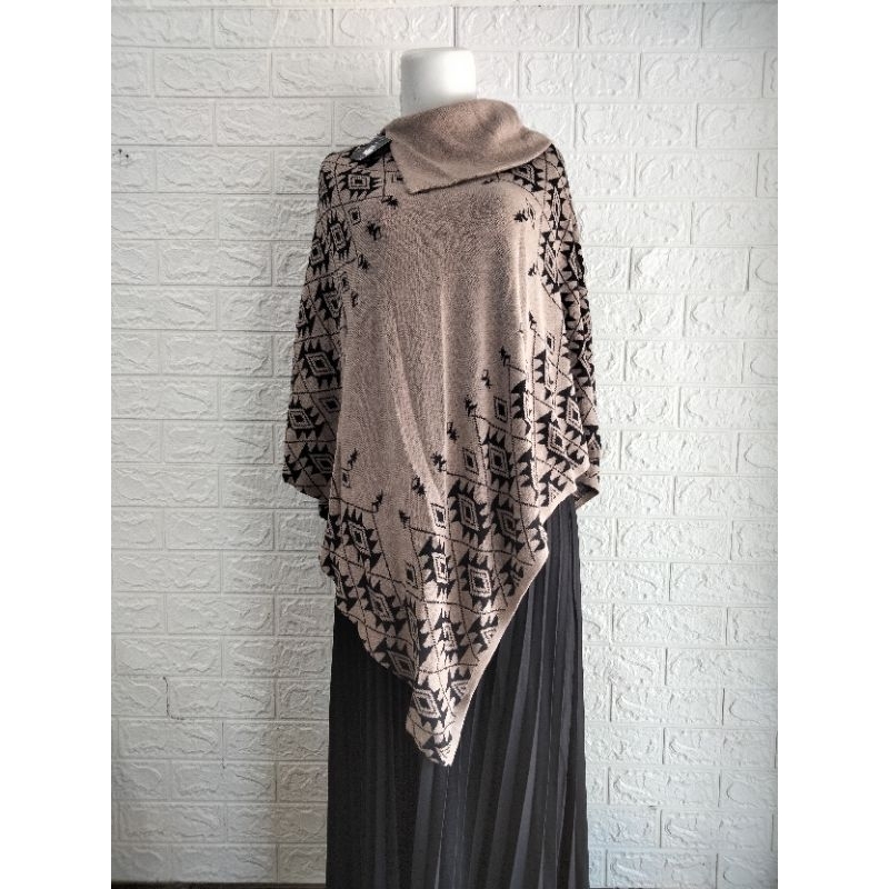 OUTHER PONCHO RAJUT IMPORT ORI/SWEATER RAJUT