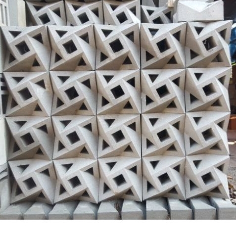 Loster Beton 3 Dimensi Lubang Angin Roster Dinding Loster Rumah Minimalis Roster Beton