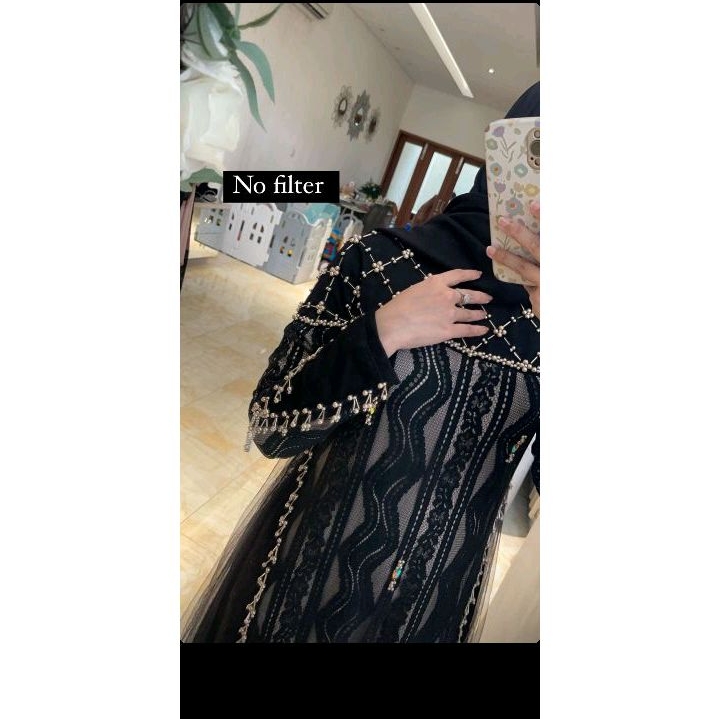 madinah luxury dress by javina black xl