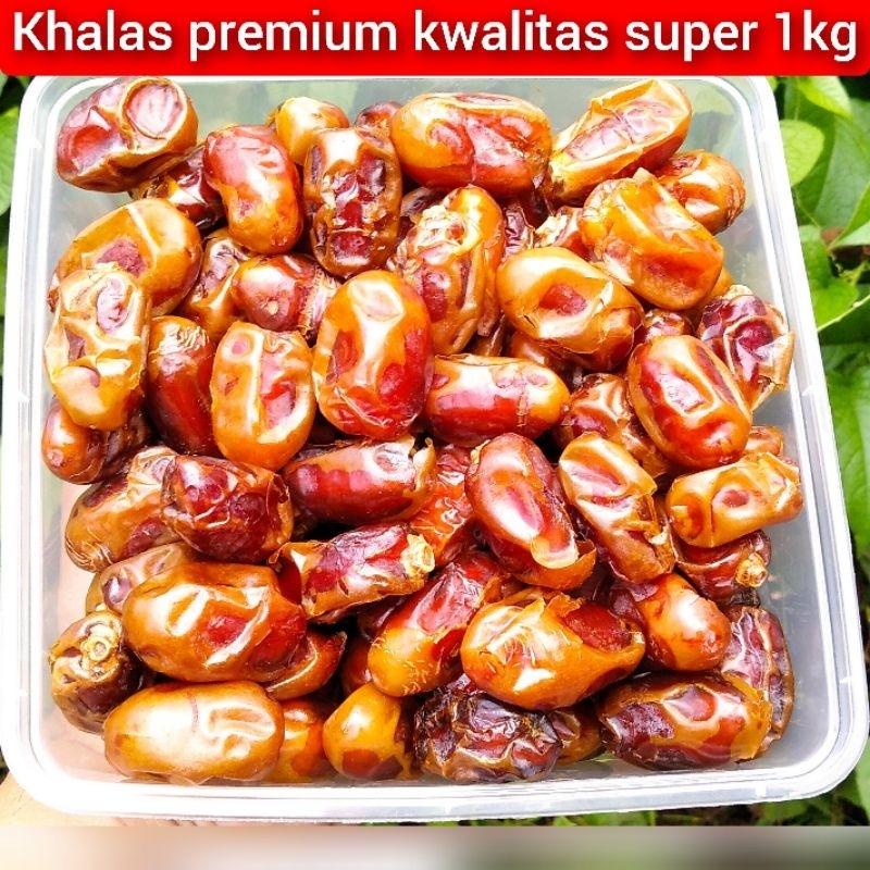 

KURMA KHALAS SAAD 1 KG PREMIUM STOK TERBARU MASIH FRESH.