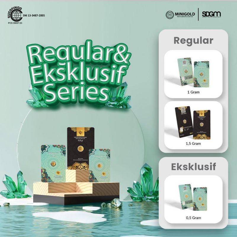 MiniGold 1 Gram Emas Mini Gold Logam Mulia Emas 24 Karat