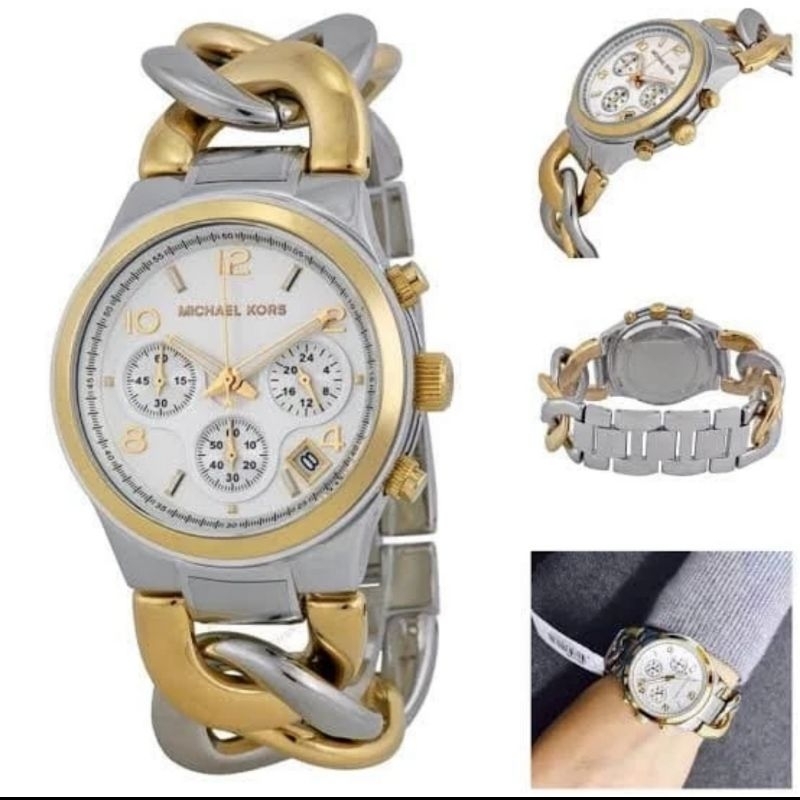 MK TWIST KEPANG | JAM TANGAN WANITA MEWAH ELEGAN MK3199 ORIGINAL