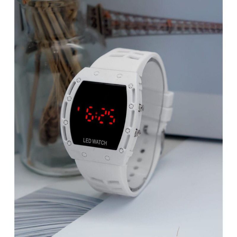 (Terima Cod)Jam Tangan Unisex Hushpuppies Led Watch Digital Strap Rubber/Karet Murah New Top1(Dikirim Jakarta)