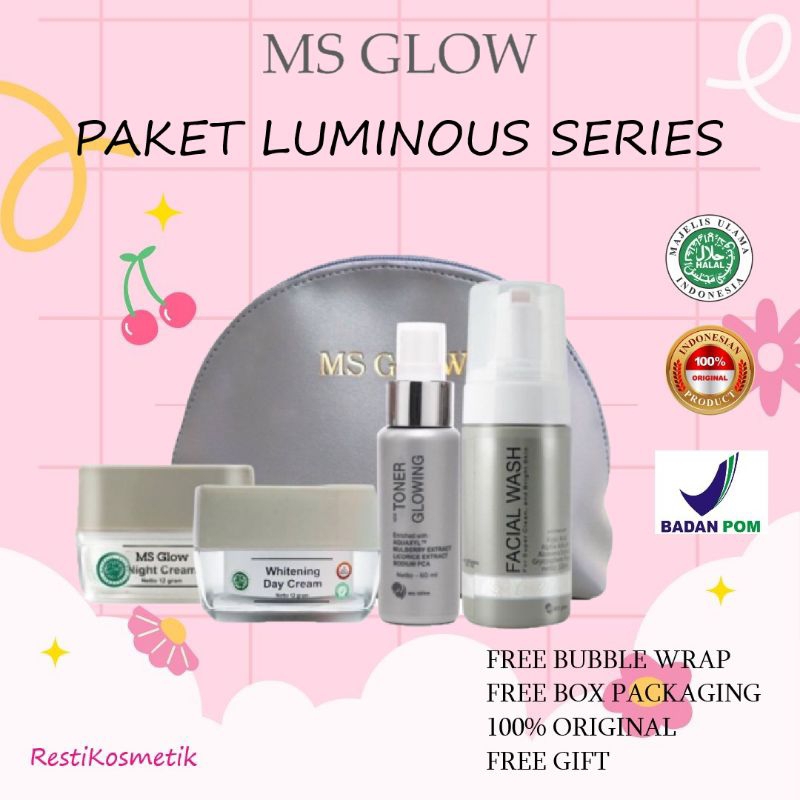 MS GLOW Paket Luminous isi 4pcs Lengkap