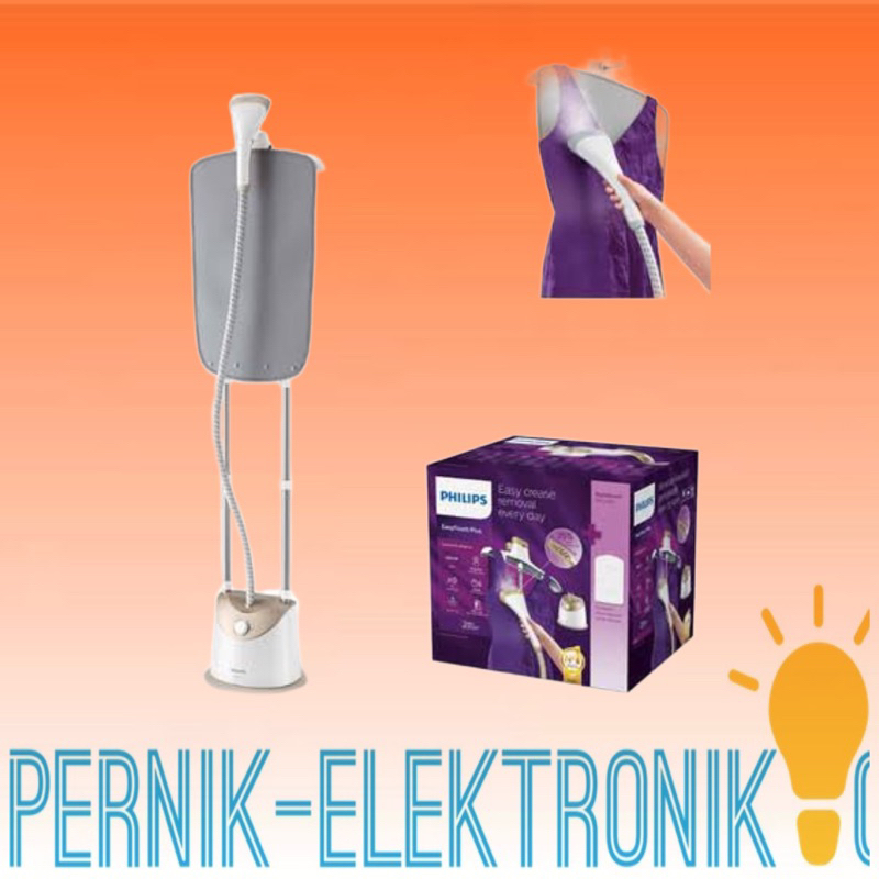 PHILIPS GC488 Garment Steamer. Setrika Uap Berdiri - Putih/Emas