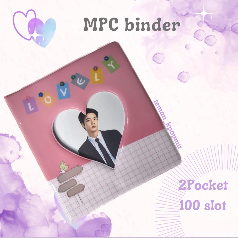 (Free cover) MPC Size Collect Book MPC Binder MPC BTS Mini Photocard Polaroid 2P isi 100 slot Kolbuk