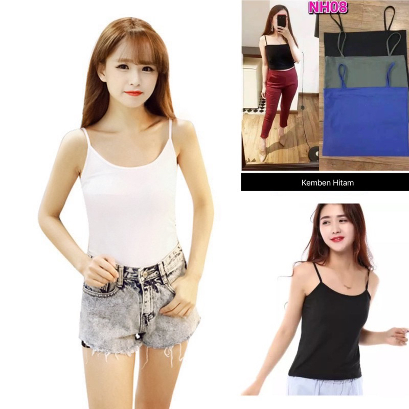 BANYAK VARIAN TANKTOP DAN KEMBEN LENGKAP WARNA {Bisa kirim instant COD Medan Termurah} TANKTOP Best Seller Korean Knit Tank Top | TANK TOP WANITA TALI RIB | TERMURAH 1 KG MUAT 12PC