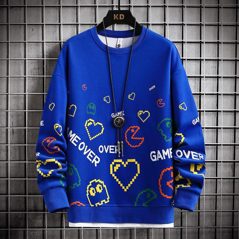 BAJU SWEATER COWOK LENGAN PANJANG SWETER GAME OVER FASHION DISTRO