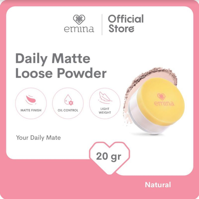 Shopscare - Emina Daily Matte Loose Powder / Bedak Emina